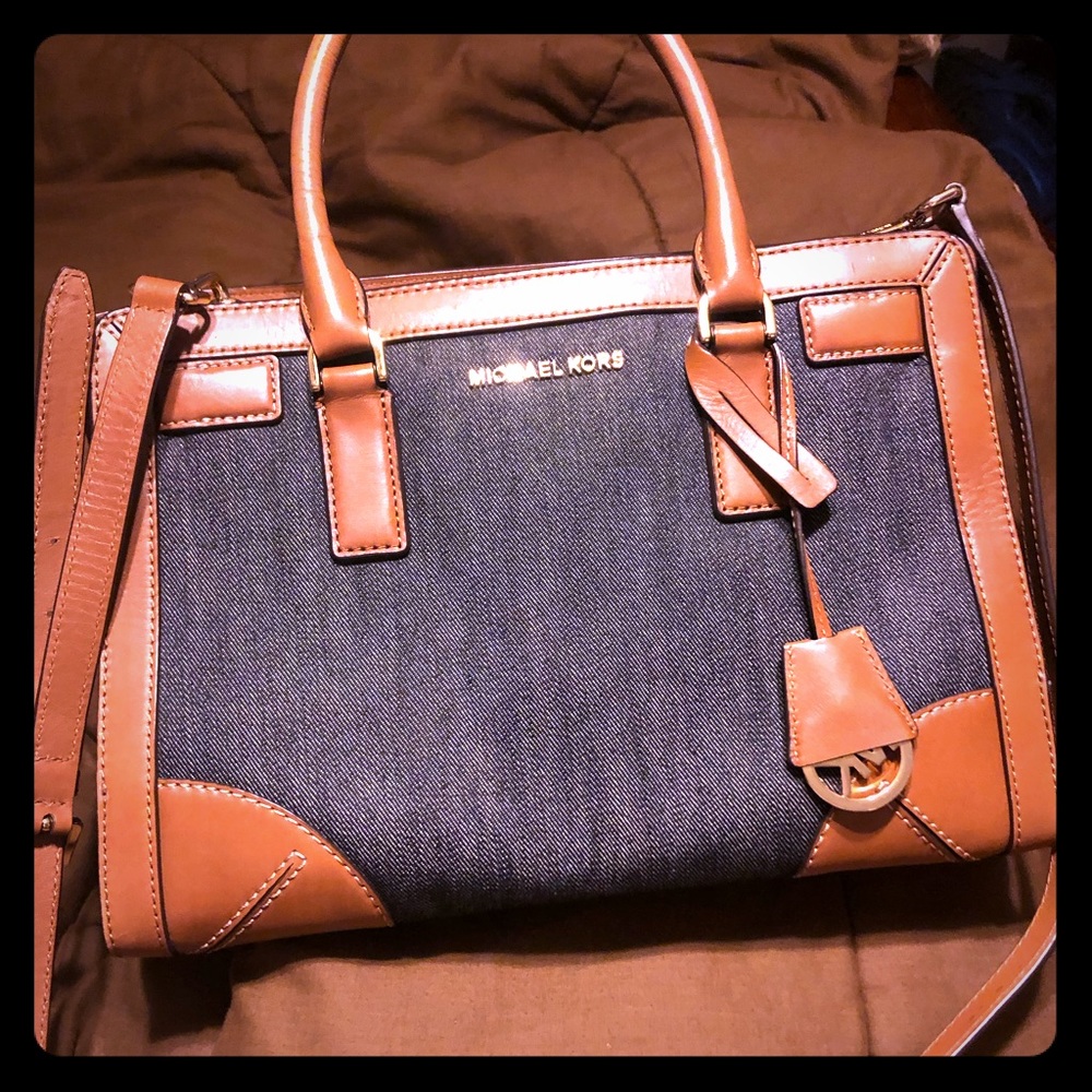 Authentic MK blue jean purse